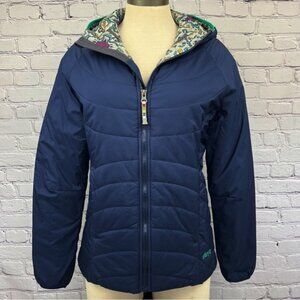 Sherpa Adventure Gear Full Zip Primaloft Hooded Jacket Navy Blue Sz M
